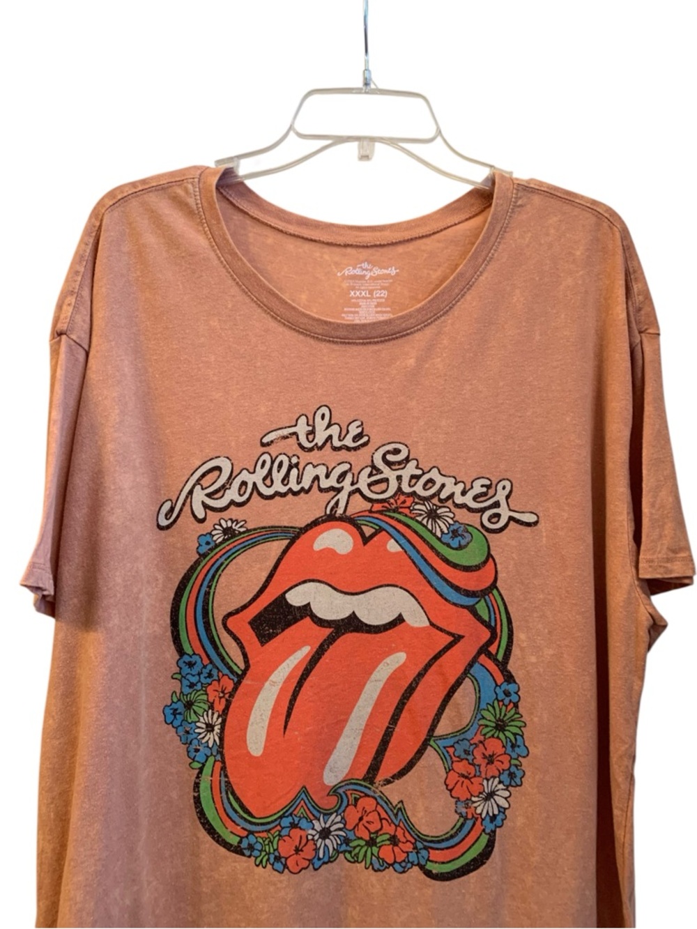 THE ROLLING STONES Terra Cotta Woman’s Short Sleeve Tee Shirt Plus Size XXL (22) - Picture 8 of 9